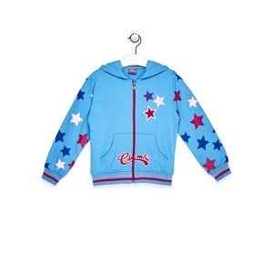 Blue sweatshirt for a girl with stars