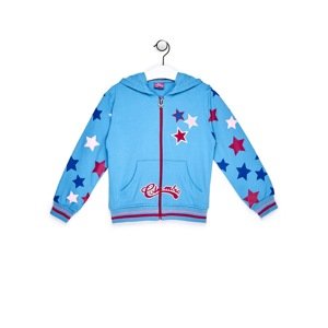 Blue sweatshirt for a girl with stars