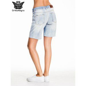 Blue denim shorts a'la Bermuda