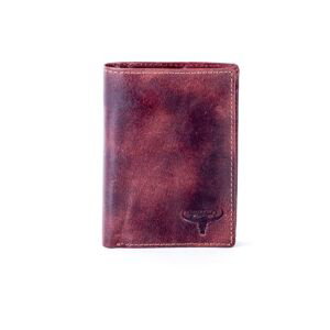 Shaded brown leather wallet