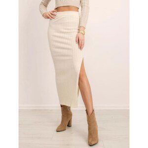 Ecru knitted skirt BSL