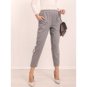 Pants with stripes BSL gray