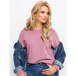 Dusty pink blouse with long sleeves