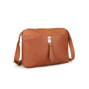 Brown LUIGISANTO handbag with a long strap