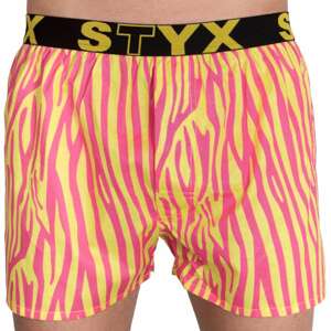 Pánské trenky Styx art sportovní guma zebra (B654)