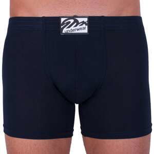 Men&#39;s boxers Styx long classic rubber dark blue (F963)