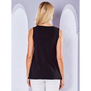 Women´s asymmetrical black top