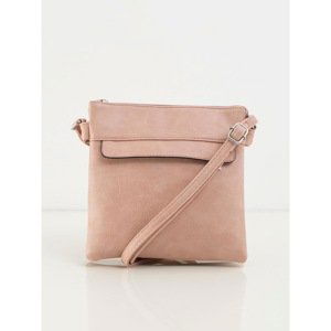 Pink satchel with a long strap