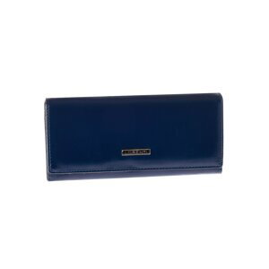Women´s dark blue leather wallet