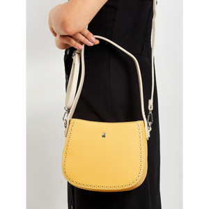 Yellow handbag with a handle