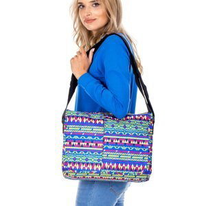 Aztec-patterned shoulder bag