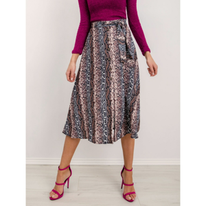 Patterned skirt BSL brown and gray