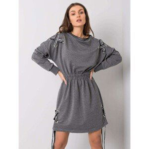 Women´s dark gray cotton dress