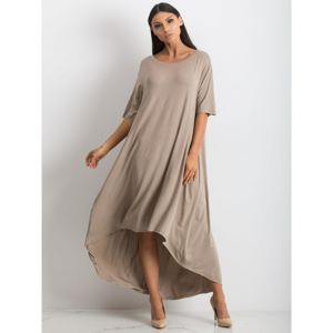 Dark beige oversize dress