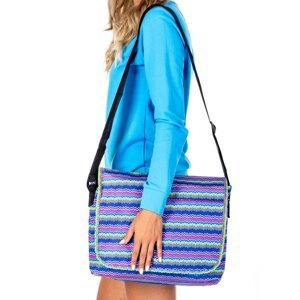 Shoulder bag with geometric pattern