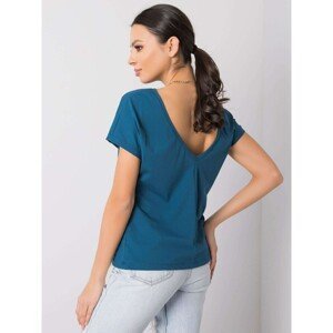 RUE PARIS Sea t-shirt with a neckline on the back