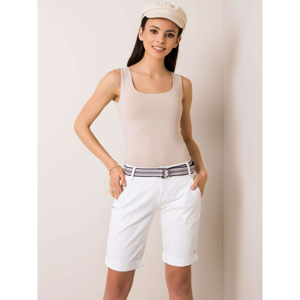 SUBLEVEL White shorts with a belt