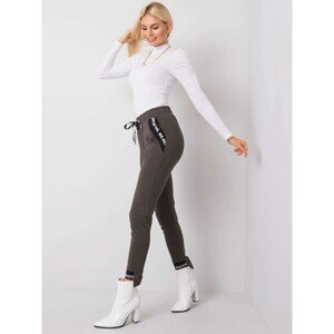 Dark khaki sweatpants for women