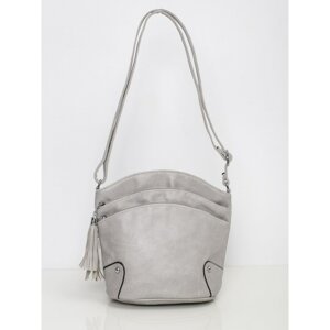 Gray bag with zippers