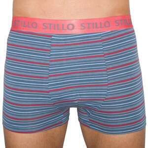 Men's boxers Stillo grey with red stripes (STP-010)