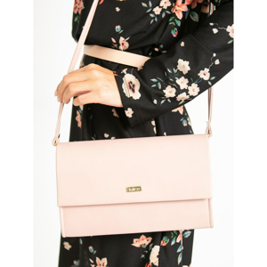 Dirty pink clutch bag