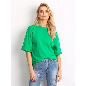 Cotton plain dark green blouse