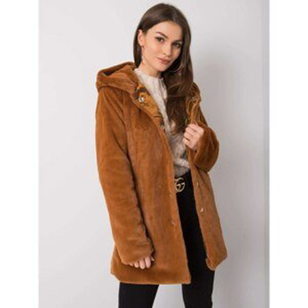 RUE PARIS Brown fur coat