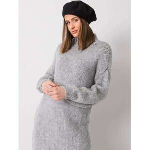 Gray knitted dress