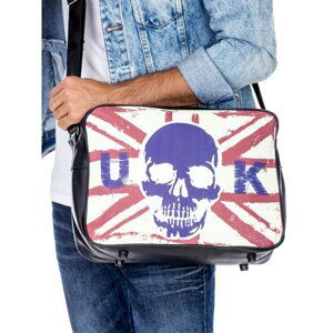 Black men´s bag with a skull