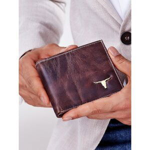 Men´s brown wallet made of genuine leather