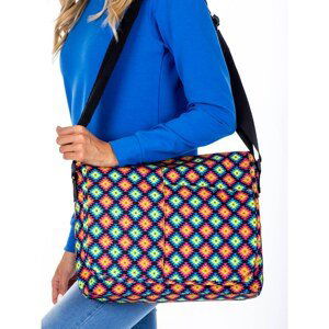 Women´s shoulder bag with geometric patterns