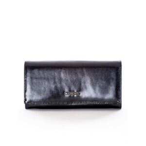 Women´s black leather wallet
