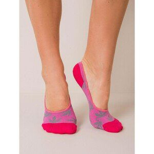 Pink patterned ankle socks