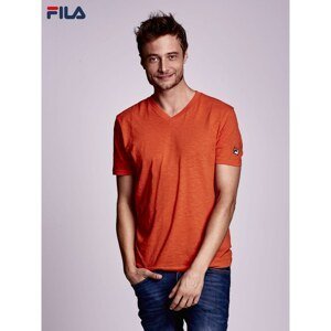 FILA Orange men´s t-shirt with a V-neck