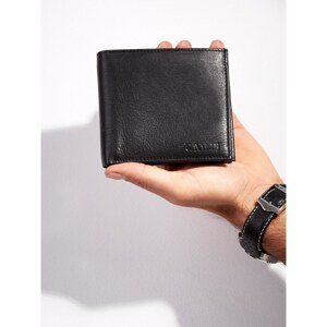 Men´s black open wallet