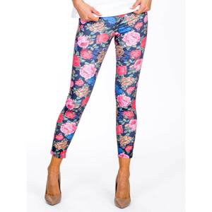 Dark gray floral trousers
