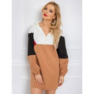 Light brown dress with a hood