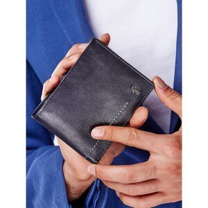 Soft black leather men´s wallet