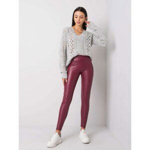 Leggings RUE PARIS made of artificial leather