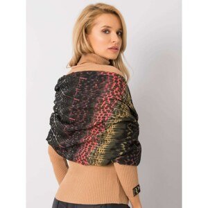Khaki patterned shawl