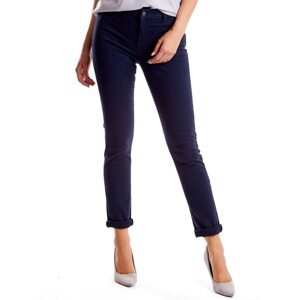 Women´s navy blue pants with straight legs