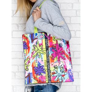 Shoulder bag with a painting print