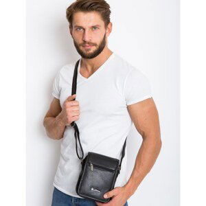 Men´s black bag with a flap