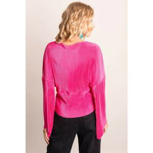 Pleated blouse BSL fuchsia