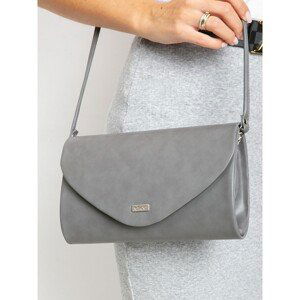 Dark gray eco-leather clutch