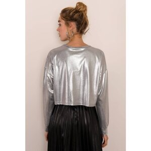 Silver short BSL blouse