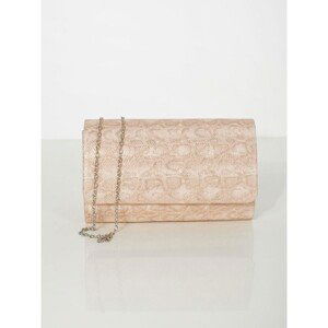 Clutch bag with an animal motif, light pink