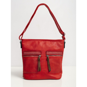 Bag with openwork red