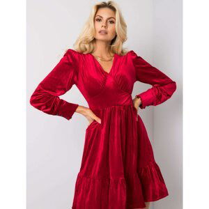 RUE PARIS Burgundy velor dress