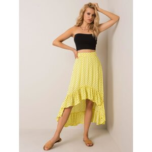 RUE PARIS Yellow polka dot skirt